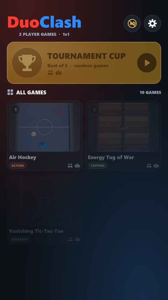 Main menu